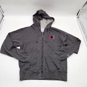 Champion Authentic Athleticwear Full Zip Hoodie Dark‎ Gray Heather Men's Small